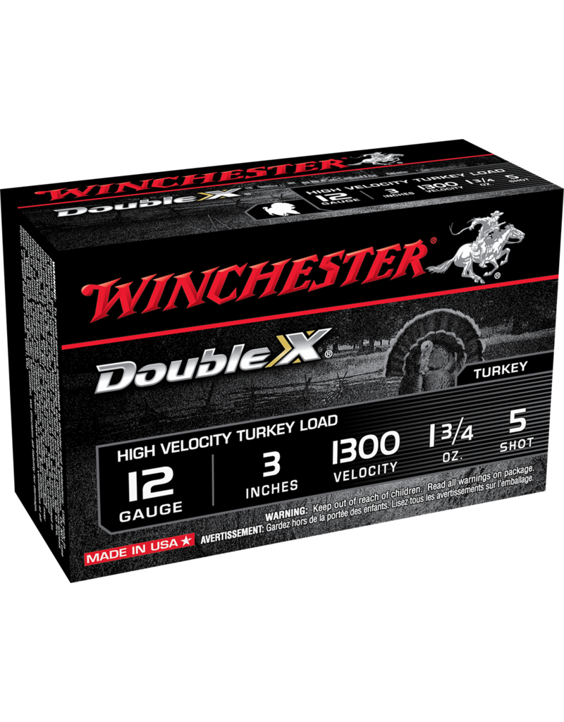 WINCHESTER WINCHESTER DOUBLE X  12GA 3" 1 3/4 OZ #5 TURKEY LOAD