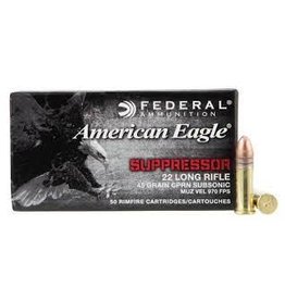 FEDERAL AMERICAN EAGLE SUPPRESSOR 22 LR 45 GR 50 RDS