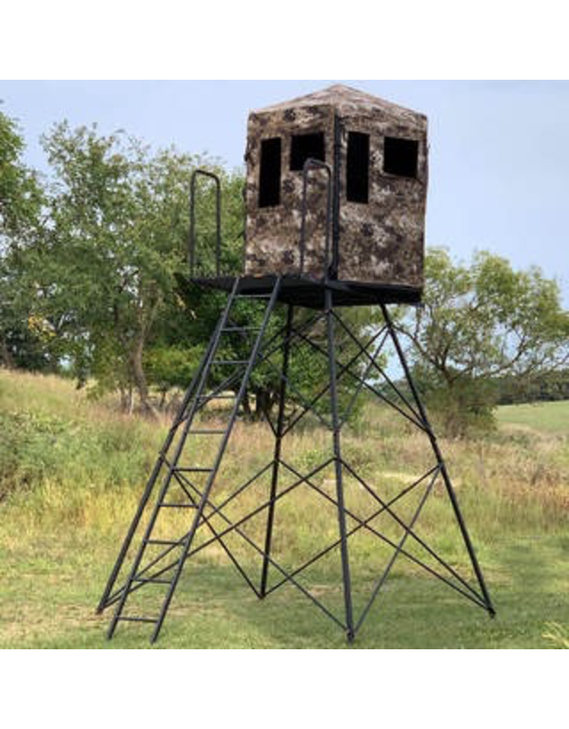 HAWK HAWK DOWN & OUT WARRIOR BLIND WITH 10 FOOT STAND KIT