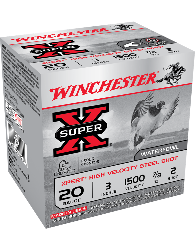WINCHESTER WINCHESTER XPERT 20GA 3" 7/8OZ #2 STEEL 25 SHELLS