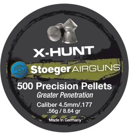 Stoeger STOEGER AIRGUN .177 500 PRECISION PELLETS X-HUNTER CALIBER 4.5MM 8.64GR