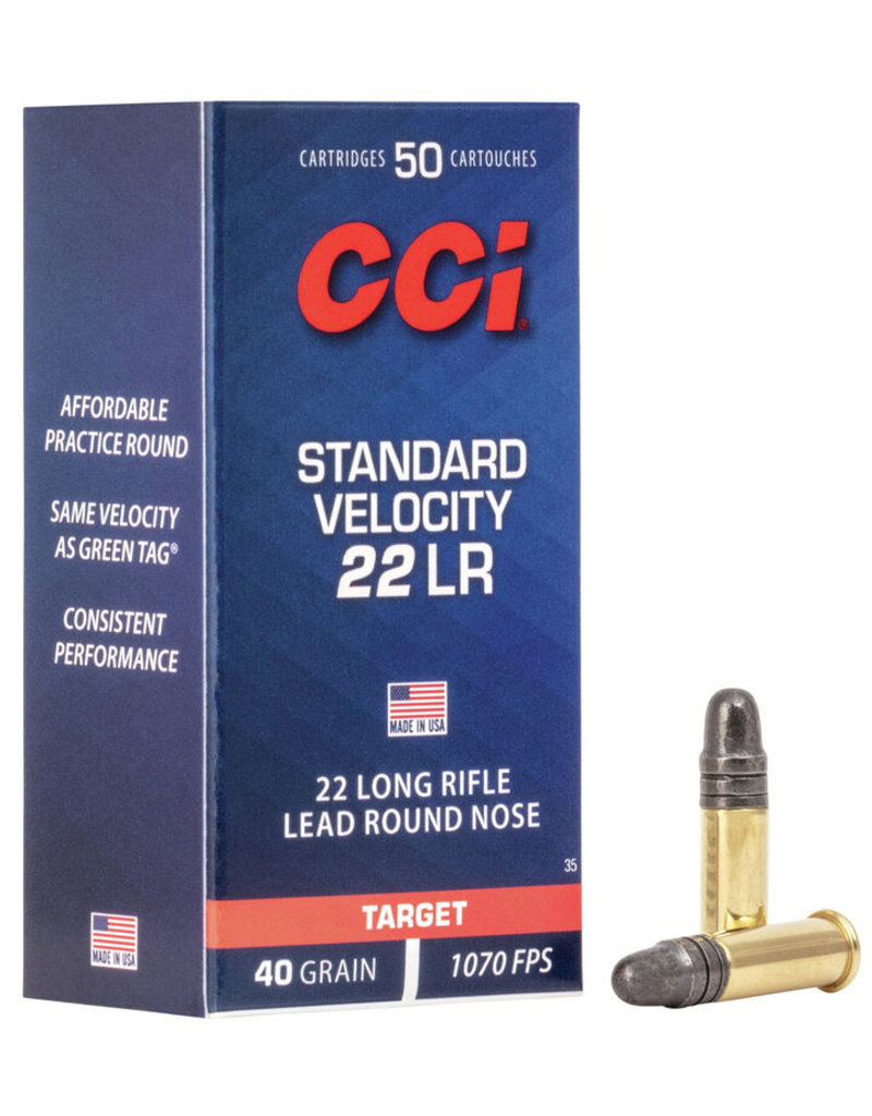 CCI CCI 22LR STD VELOCITY AMMO LEAD ROUND NOSE