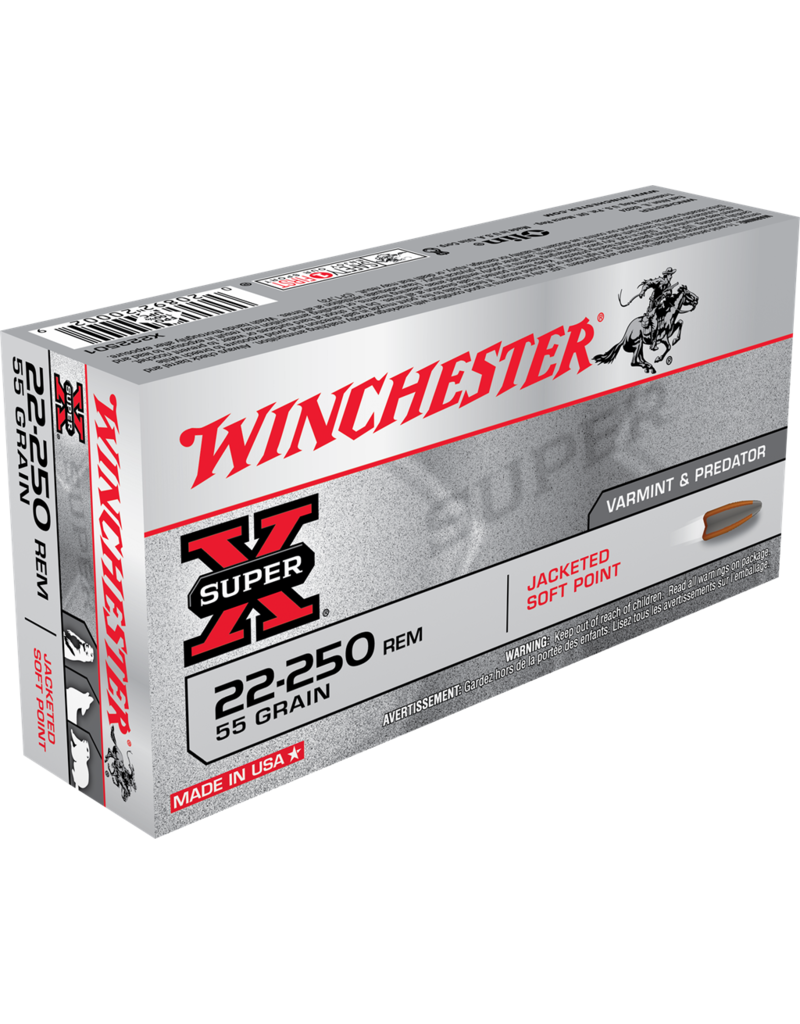 WINCHESTER WINCHESTER SUPER X 22-250 REM 55 GR 20 RDS