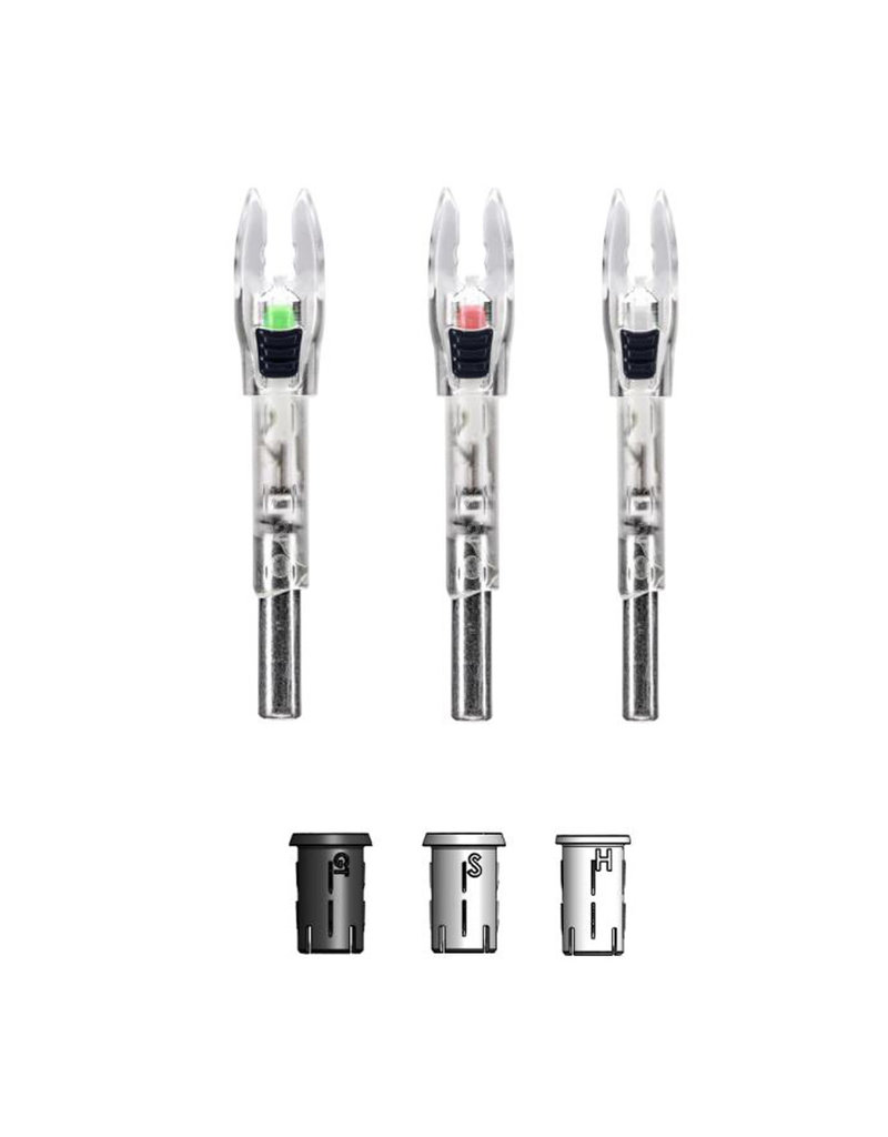 NOCKTURNAL RAGE NOCKTURNAL LIGHTED NOCKS SHIFT W/ UNIVERSAL FIT 2 PK