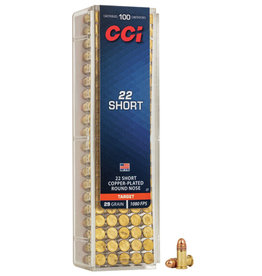 CCI CCI 22 SHORT COPPER-PLATED 29 GR 100 RDS