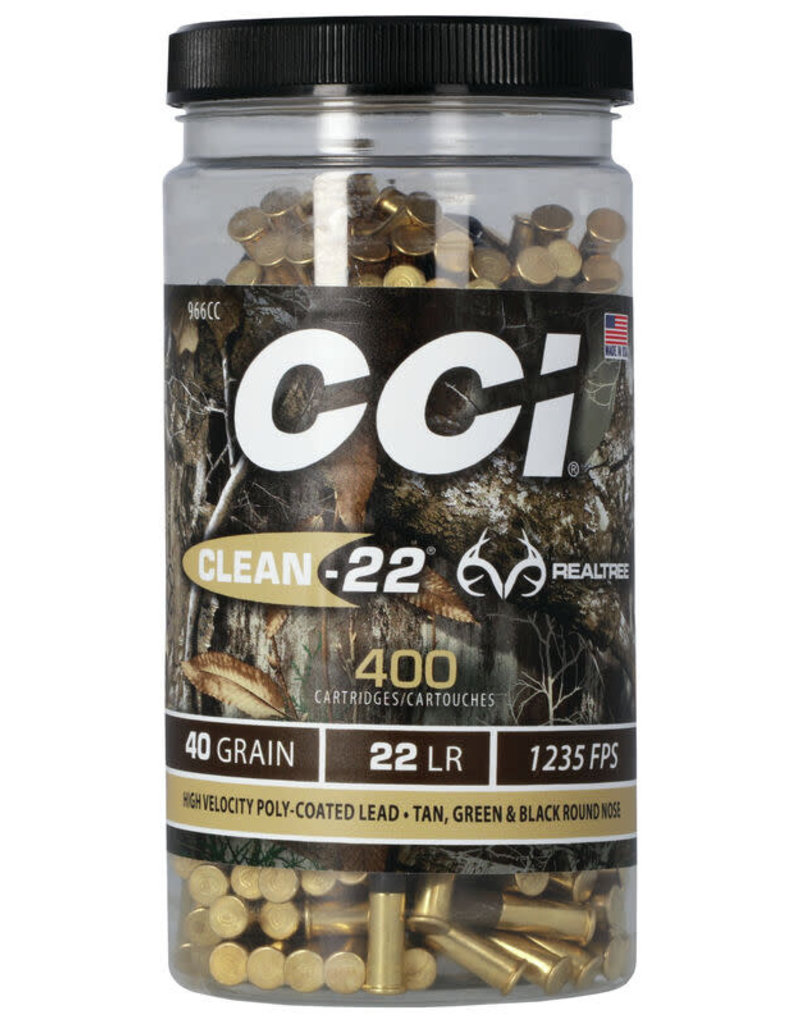 CCI CCI CLEAN -22 REALTREE 22LR 40 GR 400 RDS