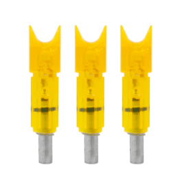 BURT COYOTE BURT COYOTE LUMENOK CROSSBOW BOLT END MOON 3PK HD ORANGE