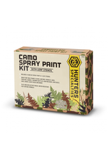 HUNTERS SPECIALTIES HUNTERS SPECIALTIES PERMANENT CAMO SPRAY PAINT KIT 4 CANS/1 LEAF STENCIL