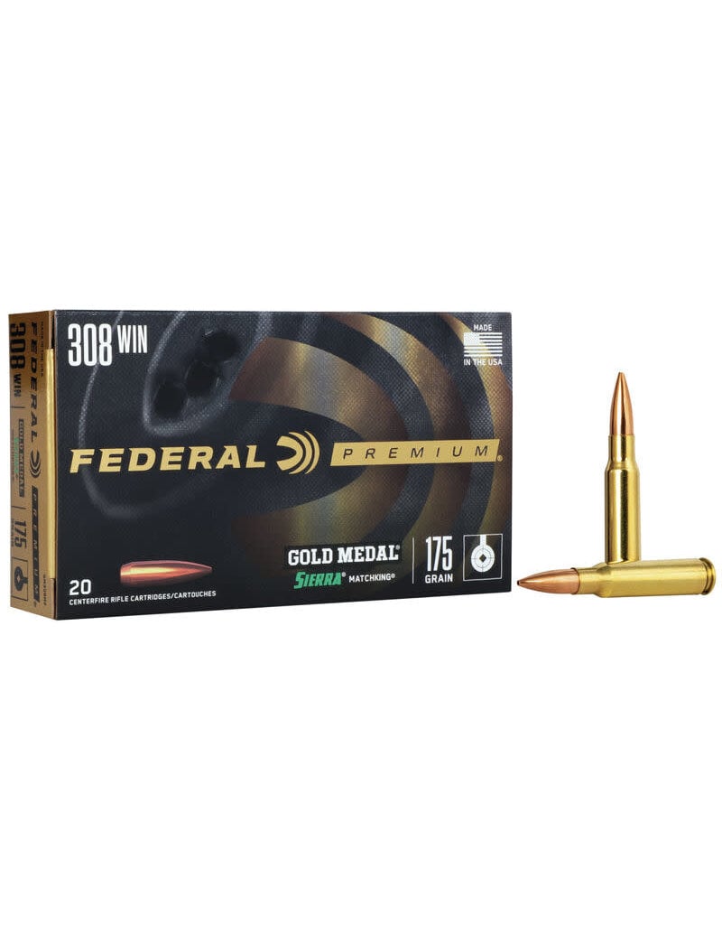 FEDERAL PREMIUM FEDERAL PREMIUM GOLD MEDAL SIENNA .308 175GR 20 RDS