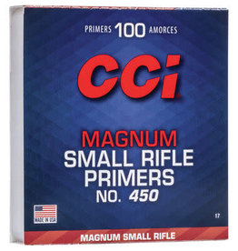 CCI CCI #450 MAGNUM SMALL RIFLE PRIMERS 100 PRIMERS