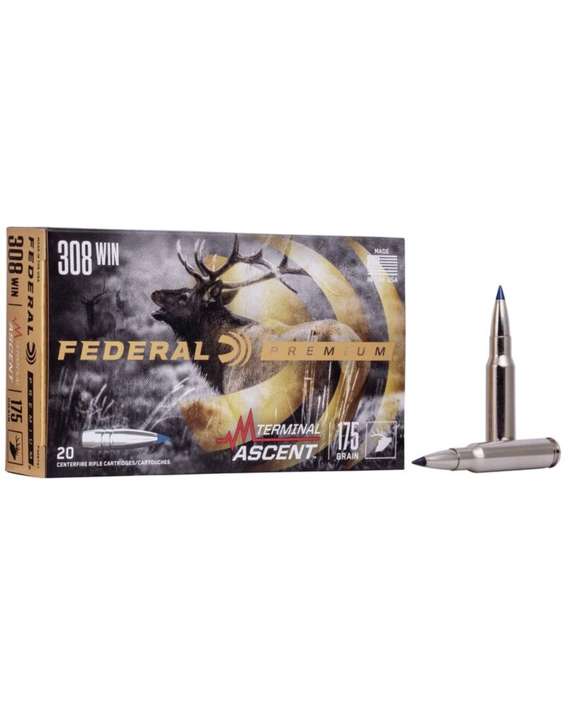 FEDERAL FEDERAL PREMIUM 308 WIN TERMINAL ASCENT 175GR 20 RDS