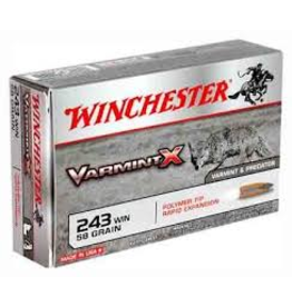 WINCHESTER WINCHESTER VARMIT X 243 WIN 58GR POLYMER TIP 20 RDS