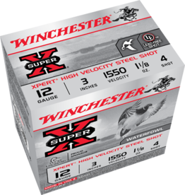 WINCHESTER WINCHESTER SUPER-X STEEL 12GA 3" 1.1/8OZ #4 25 RDS