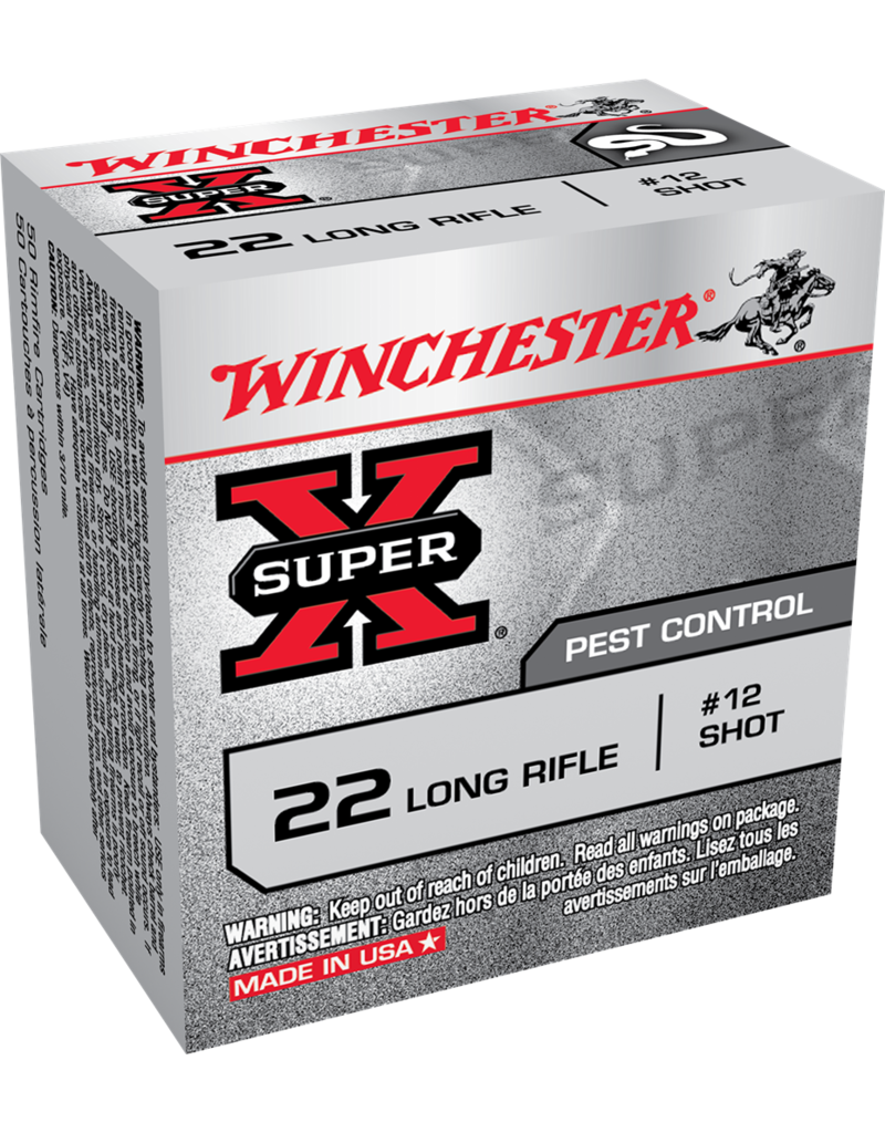 WINCHESTER WINCHESTER SUPER X PEST CONTROL 22 LONG RIFLE #12 SHOT 50 RDS