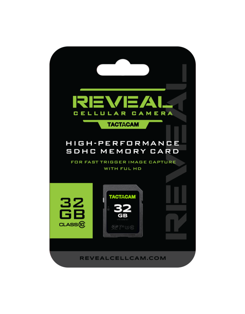 TACTACAM TACTACAM REVEAL CELLULAR CAMERA HIGH-PERFORMANCE SDHC MEMORY CARD