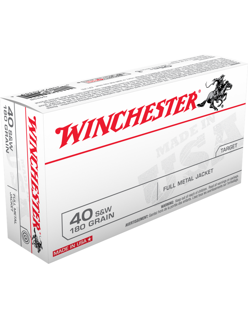 WINCHESTER WINCHESTER 40 S&W 180GR FMJ 50 RDS