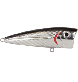 LIVINGSTON LURES LIVINGSTON LURES EBS WALK N POP BLACK BACK CHROME SHAD