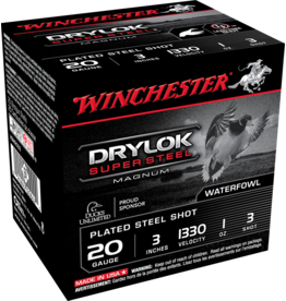WINCHESTER WINCHESTER DRYLOCK SUPER STEEL 20 GA 3" 1 0Z #3 SHOT