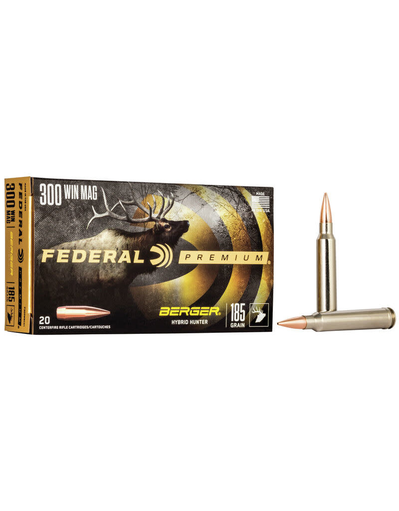 FEDERAL FEDERAL PREM. 300 WIN  MAG BERGER HYBRID HUNTER 185 GR 20 RDS