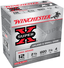 WINCHESTER WINCHESTER SUPER X UPLAND & SMALL GAME 12 GA 2 3/4 #4 SHOT 25 RDS