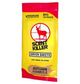 WILDLIFE RESEARCH WILDLIFE RESEARCH CENTER SCENT KILLER DRYER SHEETS