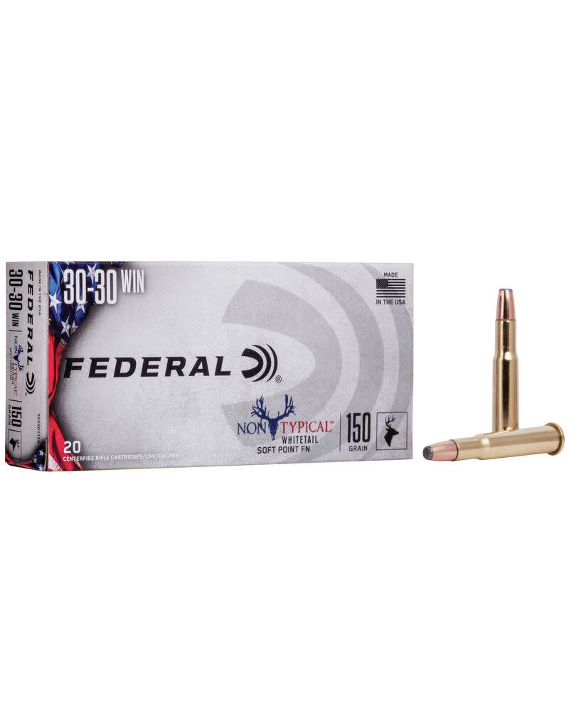 FEDERAL PREMIUM FEDERAL 30-30 WIN NON-TYPICAL SOFT POINT 150 GR 20 RDS