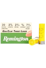 REMINGTON REMINGTON GUN CLUB TARGET LOADS 20 GA 2 3/4 #7.5 SHOT