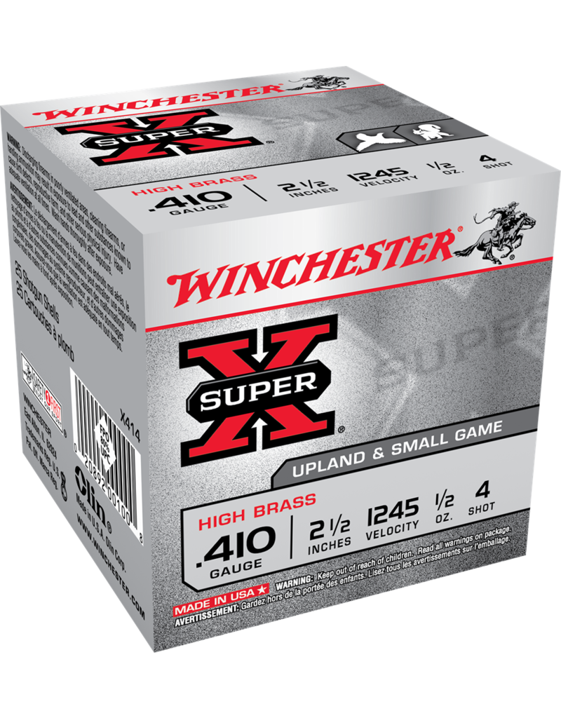 WINCHESTER WINCHESTER SUPER X .410 HIGH BRASS #4 SHOT 25 RDS