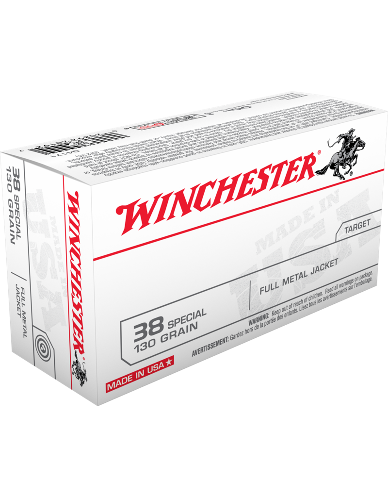 WINCHESTER WINCHESTER 38 SPECIAL 130GR FMJ 50 RDS