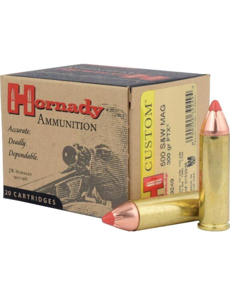 HORNADY HORNDAY C.500 S & W 300GR FTX 20 RDS