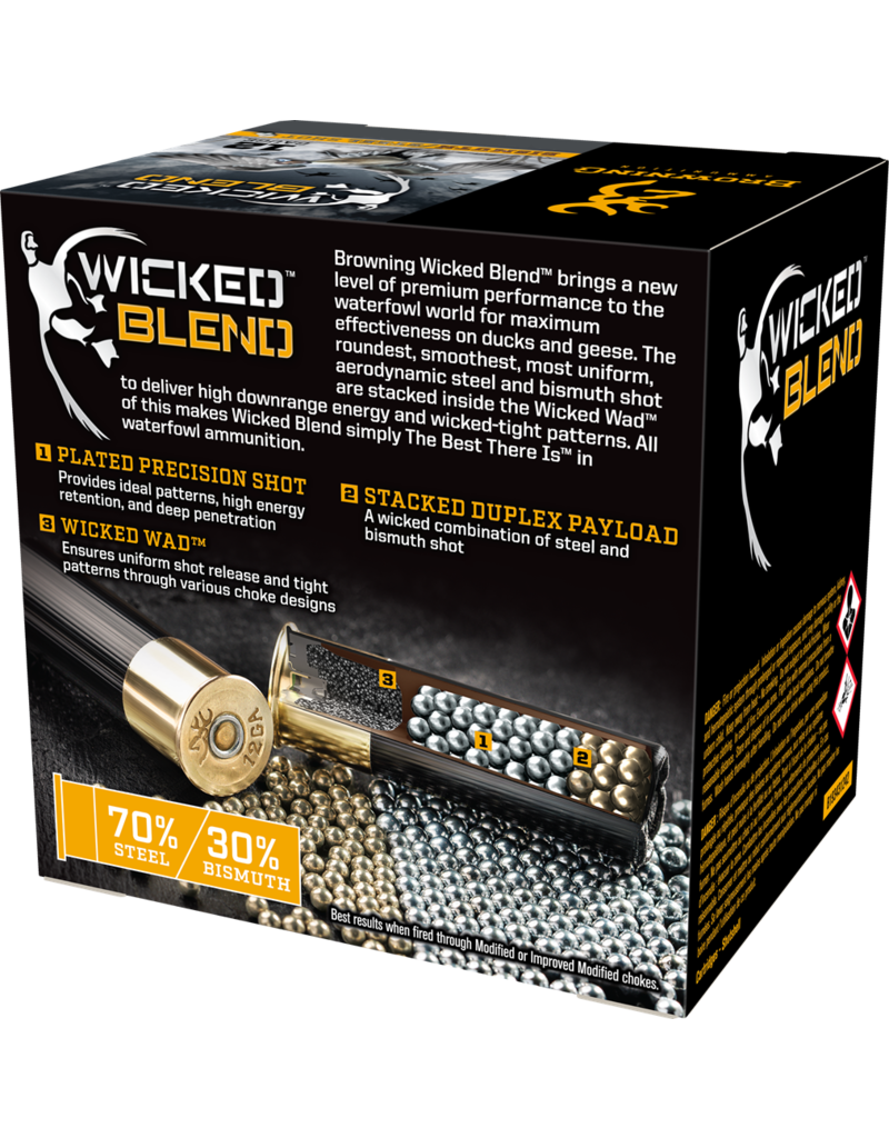 BROWNING BROWNING WICKED BLEND BISMUTH & STEEL 2 & 4 SHOT 25 RDS