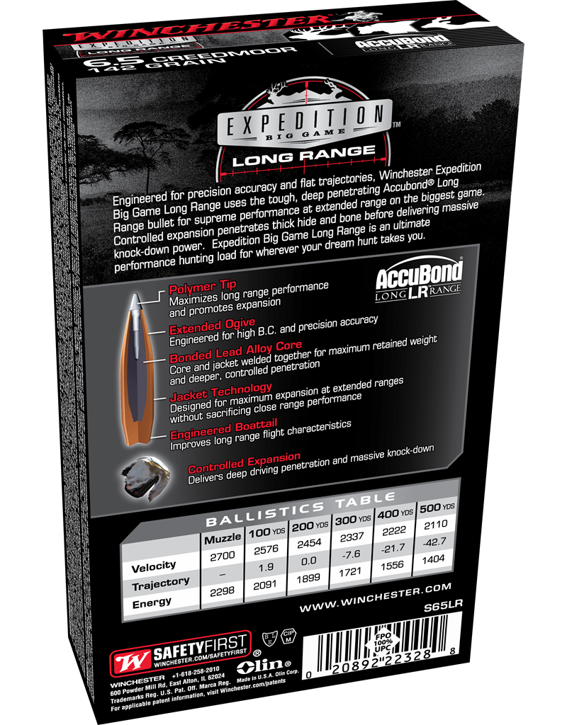 WINCHESTER WINCHESTER 6.5 CREEDMOOR 142 GR 20 RDS