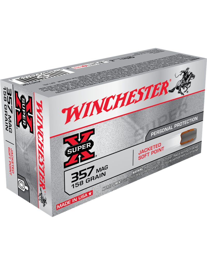 WINCHESTER WINCHESTER 357 MAG 158GR JSP SX