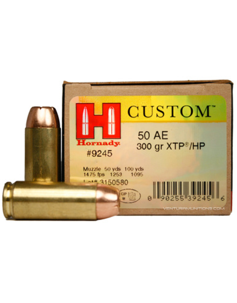 HORNADY HORNADY CUSTOM  50 AE 300 GR XTP 20 RDS