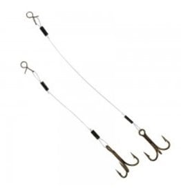 COMPAC COMPAC FLUOROCARBON 2” STINGER HOOKS SIZE 8 3 PC