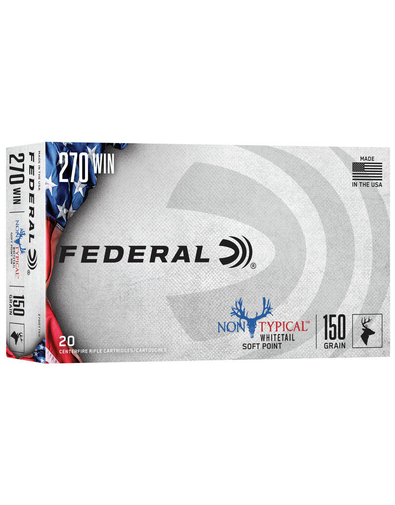 FEDERAL FEDERAL 270 WIN NON-TYPICAL SOFT POINT 150 GR 20 RDS