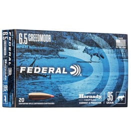 FEDERAL PREMIUM FEDERAL 6.5 CREEDMOOR 95 GR HORNADY V-MAX VARMINT & PREDATOR 20 RDS