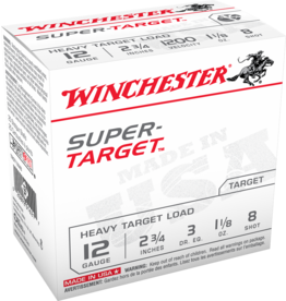 WINCHESTER WINCHESTER SUPER TARGET 12GA 2.75" #8 CASE 250 ROUNDS