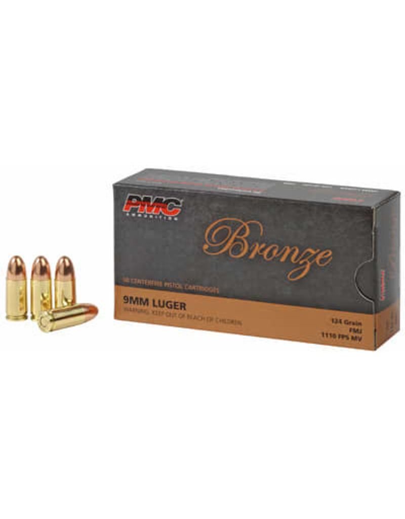 PMC PMC BRONZE 9MM LUGER 124 GR FMJ 50 RDS