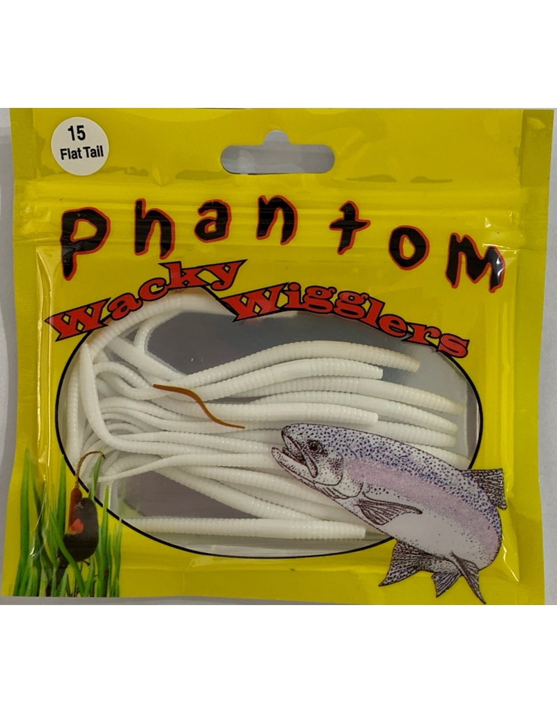 PHANTOM WACKY WIGGLERS FLAT TAIL 15 PK