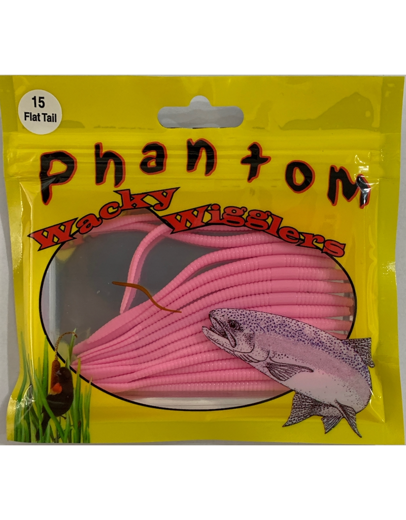 PHANTOM WACKY WIGGLERS FLAT TAIL 15 PK