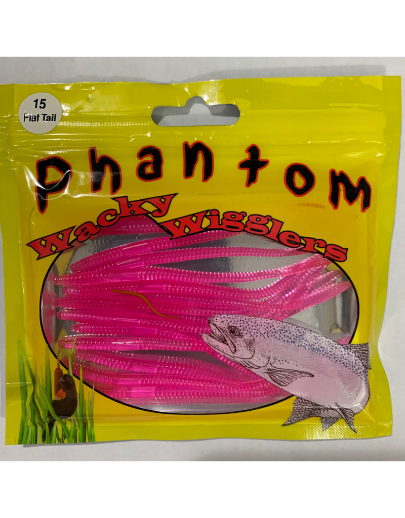 PHANTOM WACKY WIGGLERS FLAT TAIL 15 PK