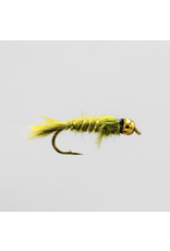 NEPTUNE HARE'S EAR OLIVE BEAD HEAD NYMPHS #8