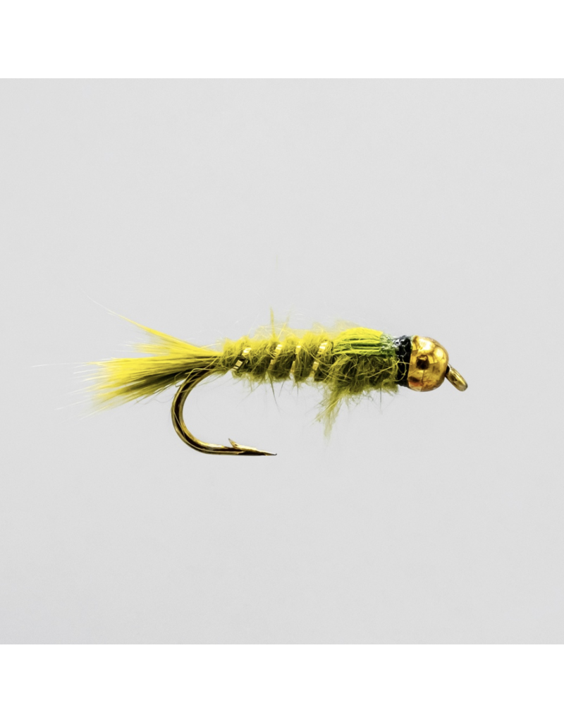 NEPTUNE HARE'S EAR OLIVE BEAD HEAD NYMPHS #8