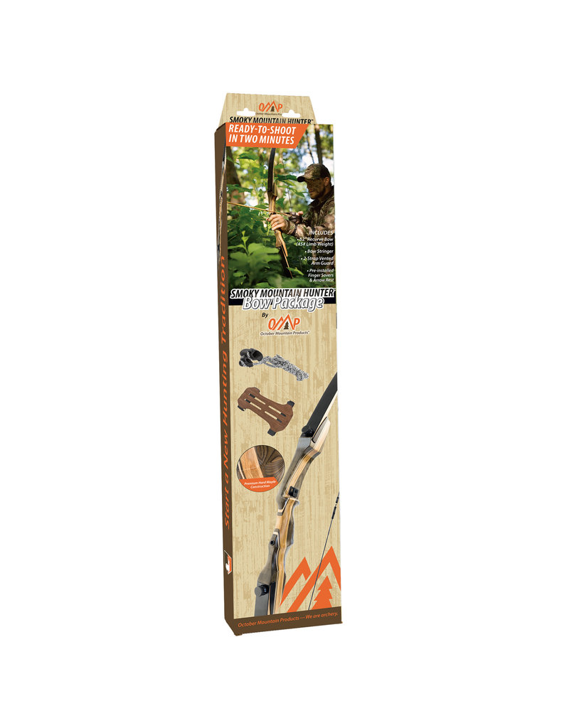 OMP OCTOBER SMOKY MOUNTAIN HUNTER BOW PACKAGE 62" 45 LBS