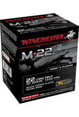 WINCHESTER WINCHESTER M 22 LR 40 GR BLACK COPPER PLATED ROUND NOSE 500 RDS