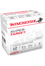 WINCHESTER WINCHESTER SUPER TARGET XTRA-LITE TARGET LOAD 12 GA 2 3/4" 1 0Z #8 25 RDS single