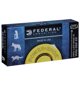 FEDERAL FEDERAL 22-250 REM 55 GR SOFT POINT 20 RDS