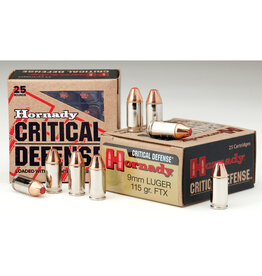 HORNADY HORNADY 9MM LUGER 115 GR FTX 25 RDS