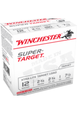 WINCHESTER WINCHESTER SUPER TARGET XTRA-LITE TARGET LOAD 12 GA 2 3/4" 1 0Z #7 .5 25 RDS single